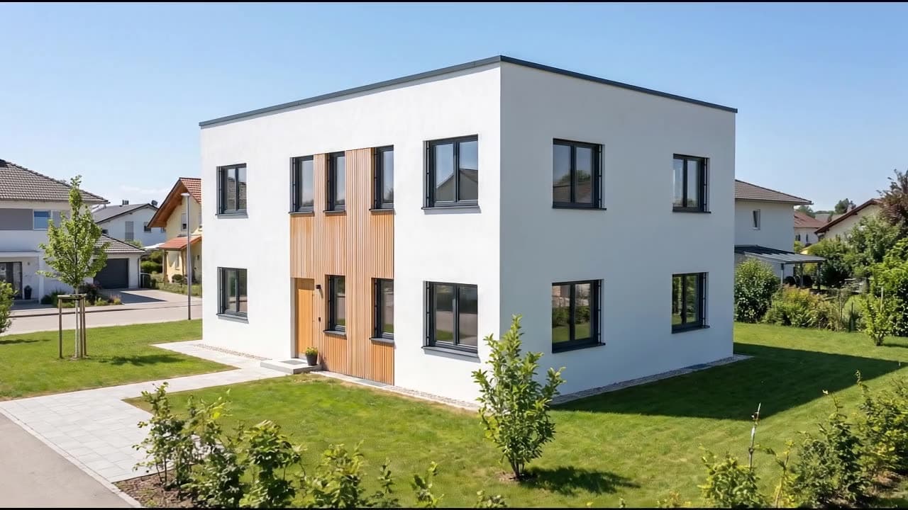 Einzelbild aus einer Kamerafahrt um das Haus